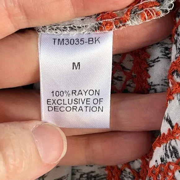 THML Jameson Embroidered Sleeveless Maxi Dress Size M - Picture 9 of 10